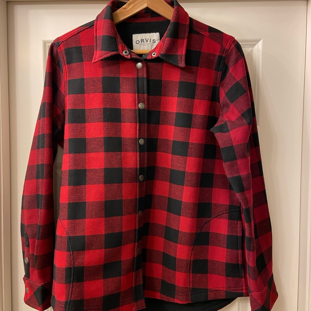 Orvis Fleece Lined Flannel Jacket